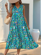 Printed Tiered Maxi Dress