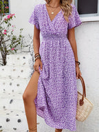 Floral Wrap Maxi Dress