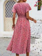 Floral Wrap Maxi Dress