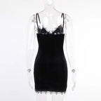 Gothic Lace Mini Dress