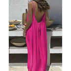 Backless Flowy Maxi Dress