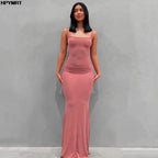 Backless Maxi Slip Dress