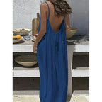 Backless Flowy Maxi Dress