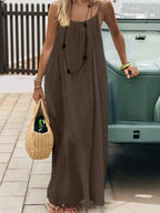 Backless Flowy Maxi Dress