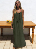 Backless Flowy Maxi Dress