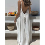 Backless Flowy Maxi Dress