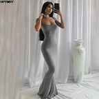 Backless Maxi Slip Dress