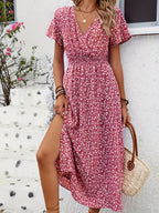 Floral Wrap Maxi Dress