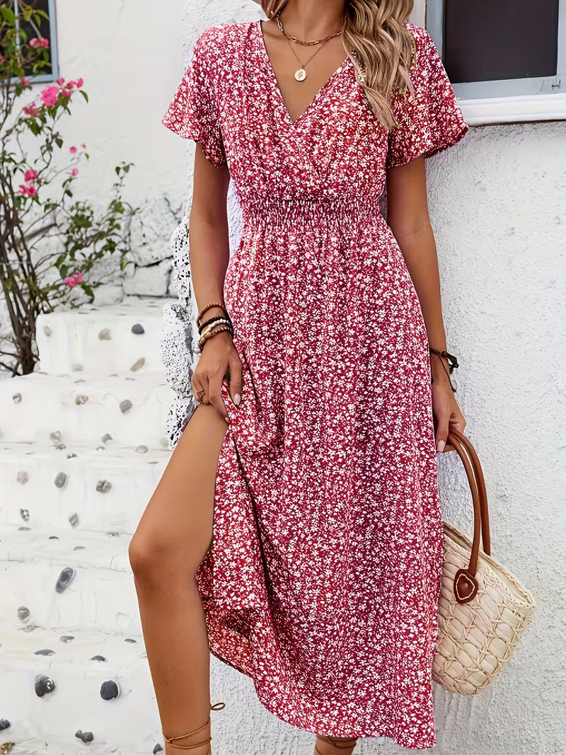 Floral Wrap Maxi Dress