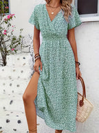 Floral Wrap Maxi Dress