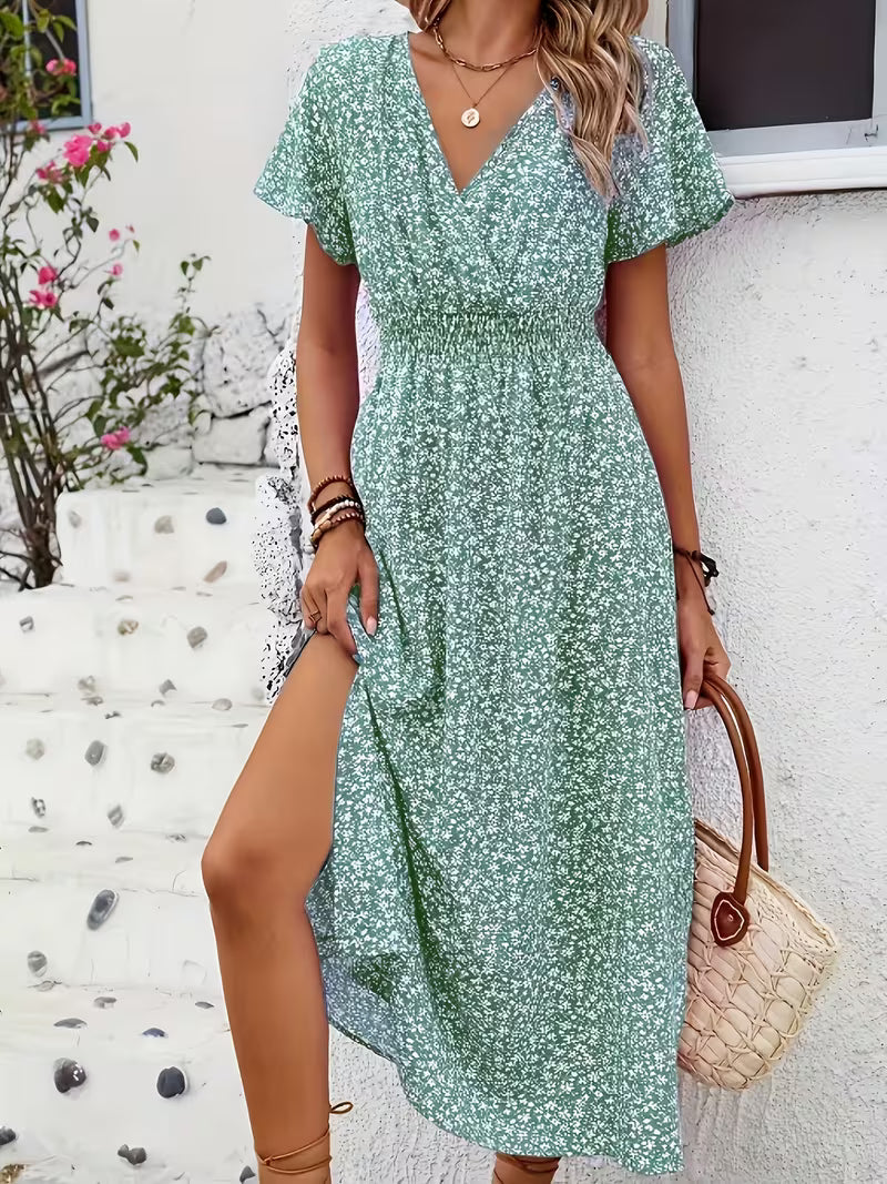 Floral Wrap Maxi Dress