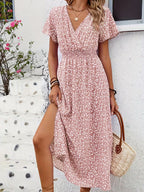 Floral Wrap Maxi Dress