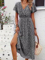 Floral Wrap Maxi Dress